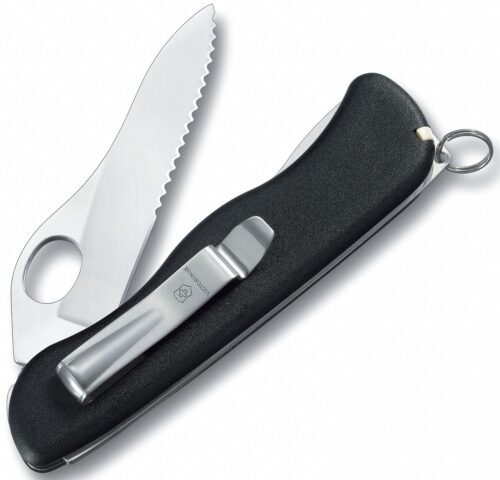 12TD98_AS01 VICTORINOX Noz 08413.M3-Sentinel 111mm Clip BLACK