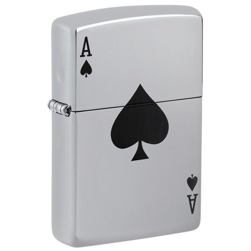ZIPPO upaljač LUCKY ACE 24011 toptaurus.rs Bočna slika: ZIPPO 24011 – bočna perspektiva upaljača