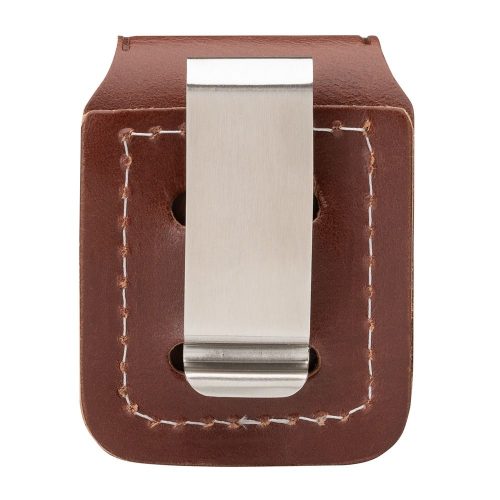 Prikaz klipa: ZIPPO futrola braon – metalni klip za kačenje na kaiš ili džep