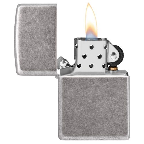 Otvoren upaljač: ZIPPO 121FB – otvoren poklopac i mehanizam