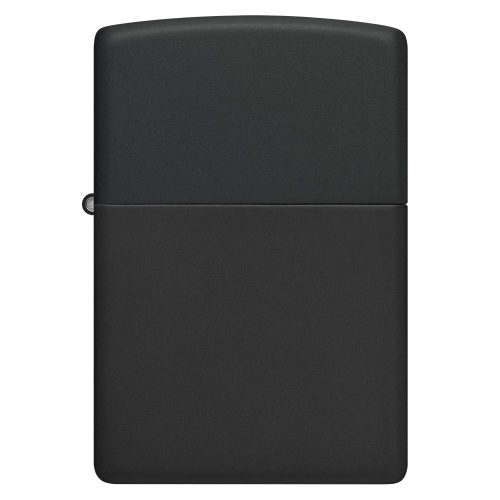 Glavna slika proizvoda: ZIPPO upaljač Black Matte 218 – prednja strana crnog mat upaljača