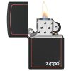 Otvoren upaljač: ZIPPO 218ZB – otvoren poklopac i mehanizam