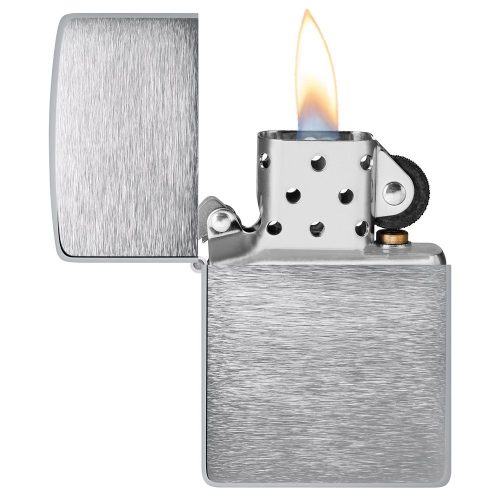 Otvoren upaljač: ZIPPO 200 – otvoren poklopac i mehanizam