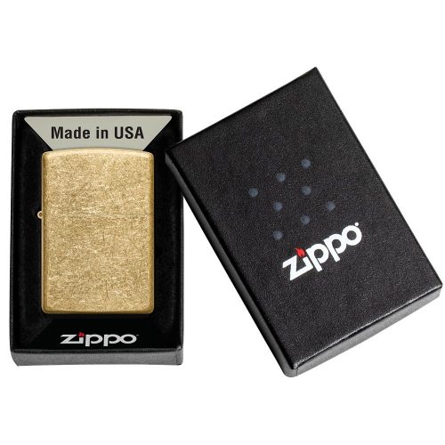 Pakovanje: ZIPPO upaljač Tumbled Brass 49477 – originalno pakovanje sa doživotnom garancijom