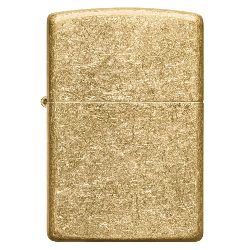 Glavna slika proizvoda: ZIPPO upaljač Tumbled Brass 49477 – prednja strana mesinganog upaljača