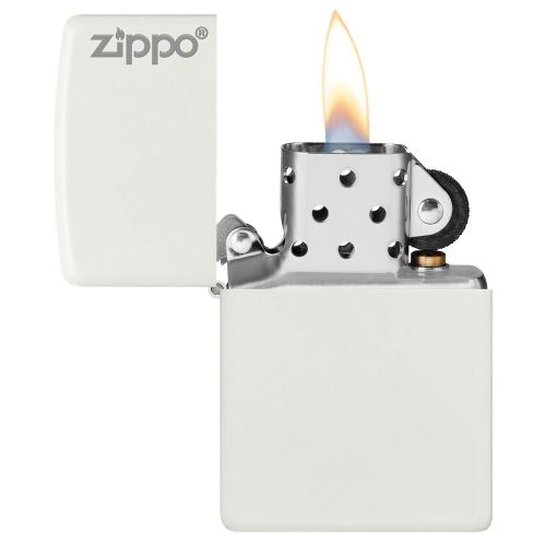 Otvoren upaljač: ZIPPO 214ZL – otvoren poklopac i mehanizam