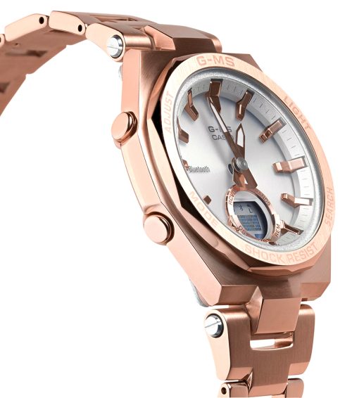 baby g Toptaurus.rs Bočni pogled na Casio BABY-G MSG-B100DG-4AER sa prečnikom kućišta od 38mm.