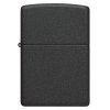 Detalji teksture: ZIPPO 236 Black Crackle – detaljan prikaz crnog “crackle” finiša