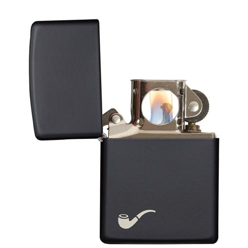 ZIPPO upaljač Black Matte Pipe model 218PL toptaurus.rs 2 Zippo Pipe 218PL otvoren upaljač crni mat