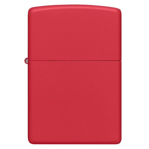 Detalji površine: ZIPPO 233 Classic Red Matte – detaljan prikaz mat crvene završne obrade