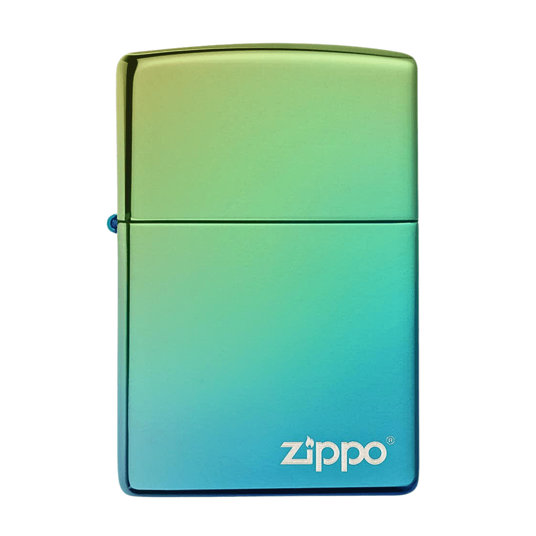 ZIPPO 49191ZL HP TEAL LOGO