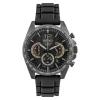 SEIKO Chronograph SSB349P1 muški hronograf sa crnim brojčanikom i silikonskom narukvicom, sliak sa duzom narukvicom