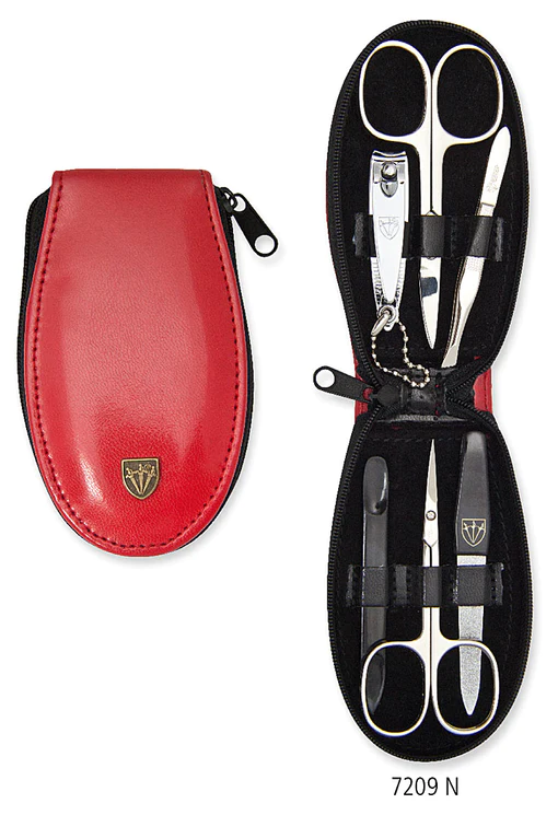 KELLERMANN Set za manikir, crvena torbica, 6u1 7209 MC N