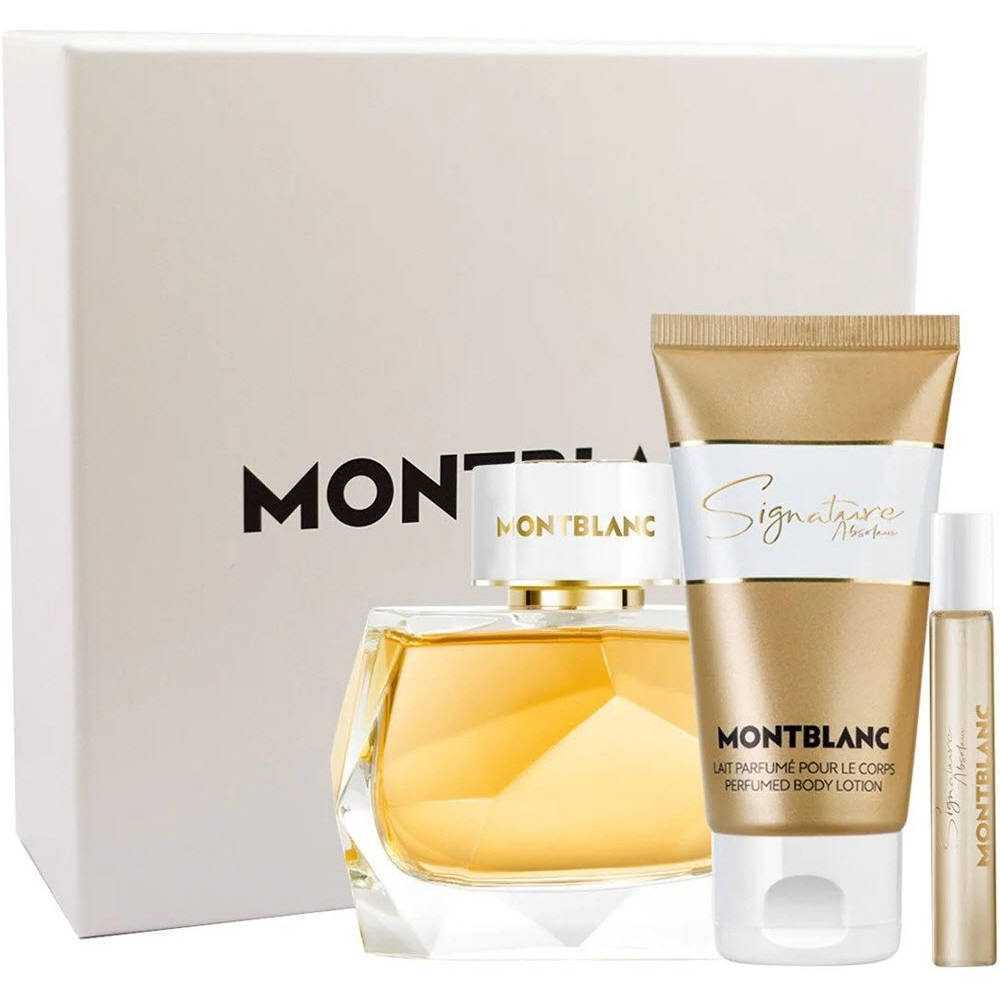 MONT BLANC Signature Absolue set 90 ml EDP + 7.5 ml EDP + 100 ml balsam