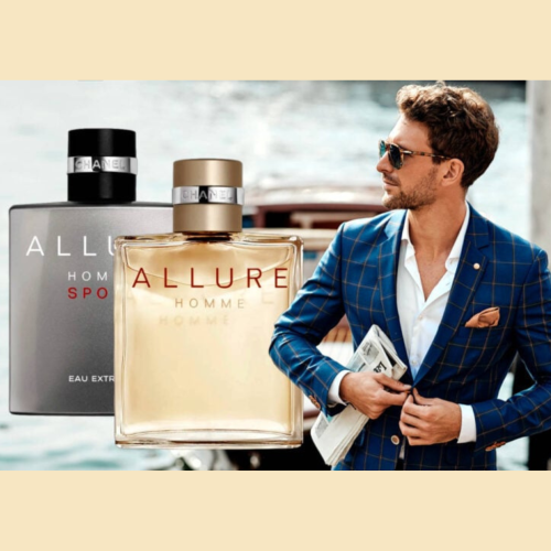 CHANEL Allure Homme EDT muski parfem, sliak sa elegnatnim muskarcem