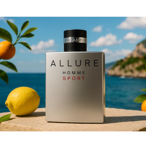 Chanel Allure Homme Sport EDT muski parfem mirisne note slika sa citrusima na moru