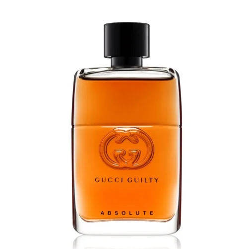Gucci Guilyi Absolute Pour Homme bočica parfema – elegantan, muževni dizajn sa tamnom, modernom estetikom koja odražava smelu i sofisticiranu prirodu mirisa