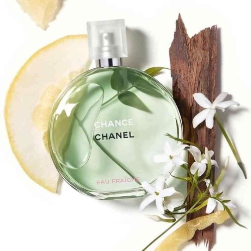 Ilustracija svežih limunskih i cvetnih esencija koje karakterišu Chanel Chance Eau Fraîche