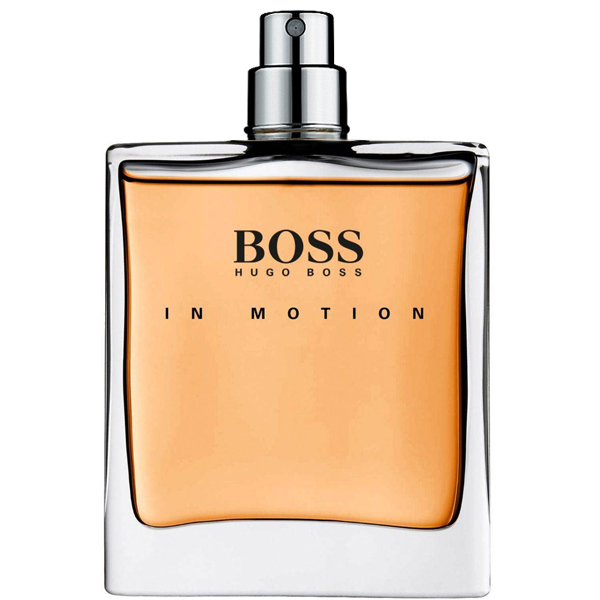 Hugo Boss In Motion – sferična srebrna bočica sa narandžastim akcentima