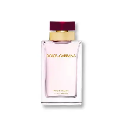 Bočica Dolce & Gabbana Pour Femme EDP parfema na elegantnoj pozadini