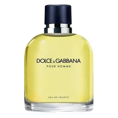 Detalj bočice i metalnog poklopca Dolce & Gabbana Pour Homme EDT