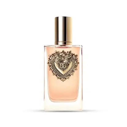 Elegantna bočica parfema Dolce&Gabbana Devotion Pour Femme EDP sa zlatnim detaljima i sofisticiranim dizajnom
