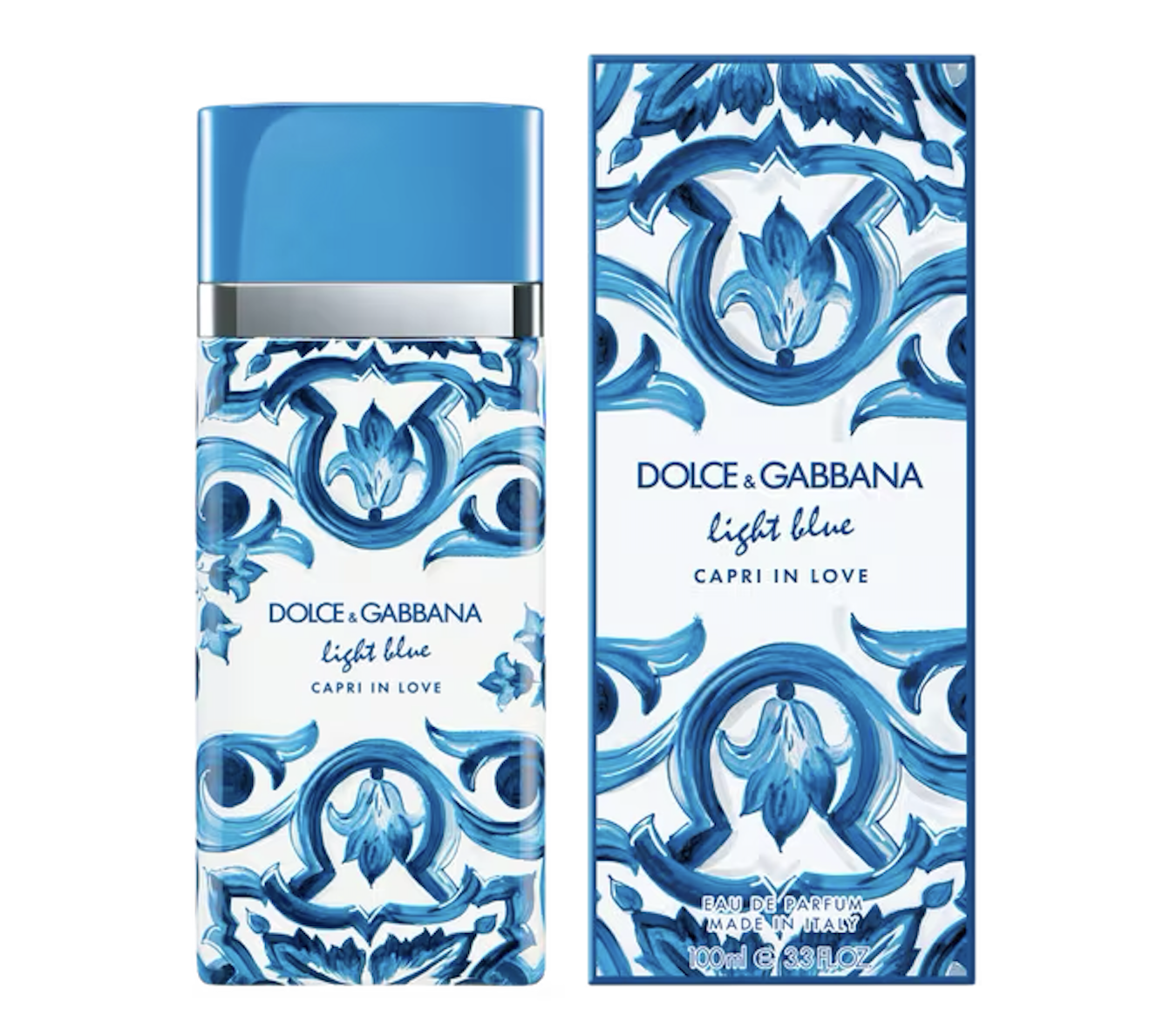 Pakovanje i bočica Dolce & Gabbana Light Blue Capri in Love EDT