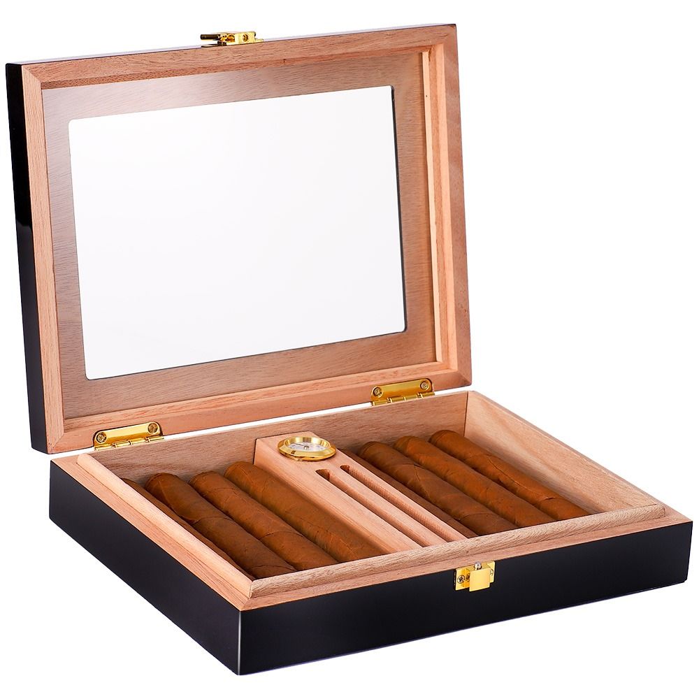 HANNICOOK crni hjumidor GH-124 toptaurus.rs 16 saotovorenim poklopcem