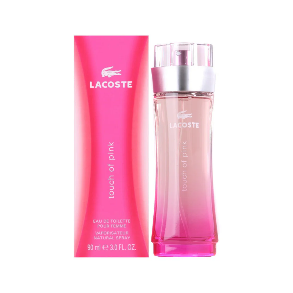Lacoste Touch of Pink EDT ženski parfem pakovanje i bocica