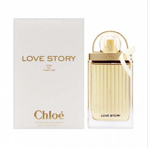 Originalno pakovanje parfema Chloé Love Story EDP u minimalističkom i prefinjenom Chloé dizajnu.