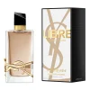 YSL Libre Flowers & Flames EDP pakovanje – elegantna kutija sa crveno-zlatnim detaljima koja odražava modernu sofisticiranost i energiju ovog ženskog parfema.
