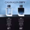 Detalj bočice i mirisnih nota Calvin Klein Defy EDT i Defy Parfum sa čistim i modernim linijama