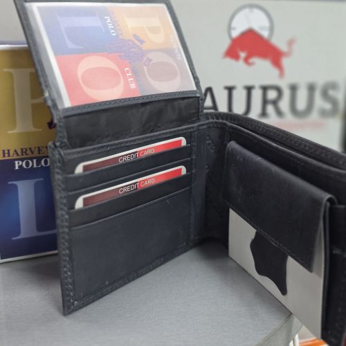 Kožni muški novčanik HARVEY MILLER POLO CLUB toptaurus.rs 1 Detalj muškog kožnog novčanika Harvey Miller Polo Club tamno/siva