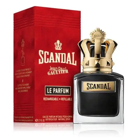 JPG Scandal Le Parfum toptaurus.rs Jean Paul Gaultier Scandal Le Parfum Men pakovanje – elegantna, tamno-crvena kutija koja naglašava intenzitet, toplinu i luksuznu prirodu parfema.