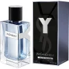 YSL Y EDT pakovanje – elegantna plava i crna kutija sa minimalističkim YSL dizajnom koja simbolizuje moderan i urban stil mirisa.