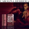 212 Sexy Men Carolina Herrera bočica muškog parfema i muskarac u braon, natois brenda