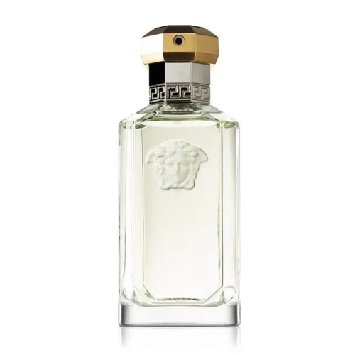 Versace The Dreamer EDT – bočica muškog parfema na svetloj pozadini