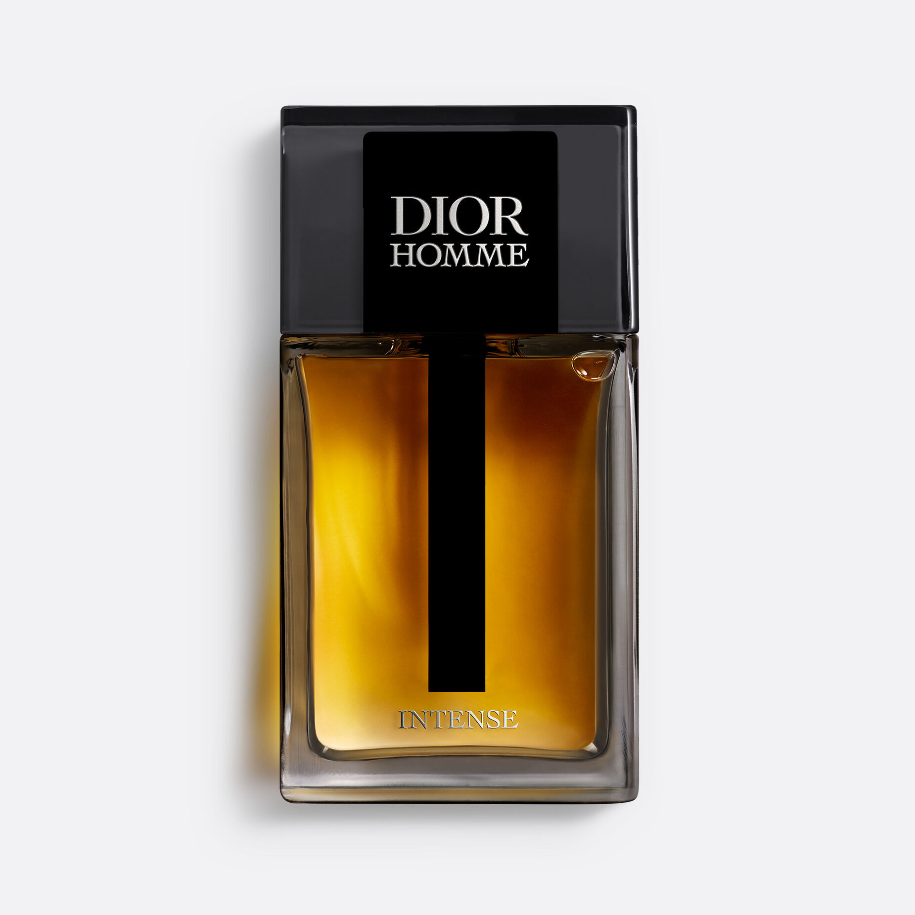 Bočica parfema Dior Homme Intense u tamnom, elegantnom dizajnu.