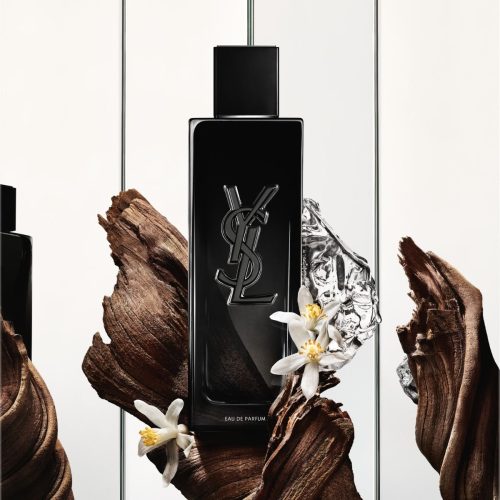 Mirisne note YSL MySLF EDP – Vizualni prikaz nota: bergamot, lavanda, jasmin, sandalovina i tonka u parfemu za muškarce.