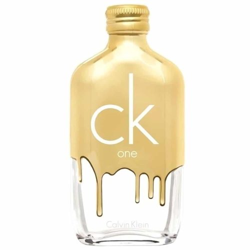 Calvin Klein ONE Gold EDT bočica uniseks parfema sa zlatnim detaljima i elegantnim dizajnom