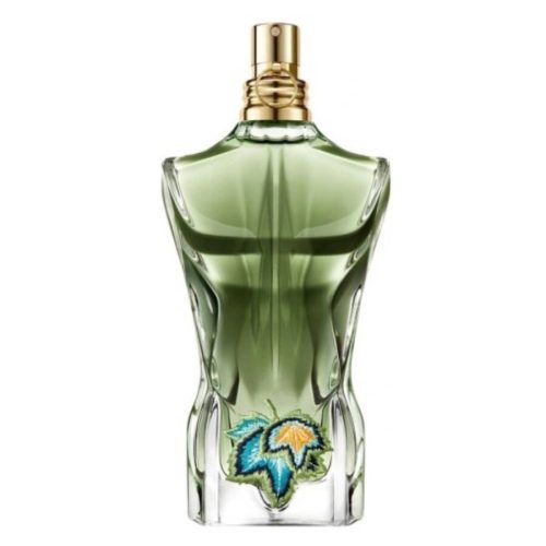 Jean Paul Gaultier Le Beau Paradise Garden EDP bočica original – tropska i luksuzna muška bočica u obliku torza sa egzotičnim zelenim detaljima koja odražava osvežavajući, zavodljiv i muževan karakter parfema.