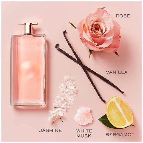 Mirisne note parfema Lancôme Idôle – ruža, mošus i drvenasti akordi