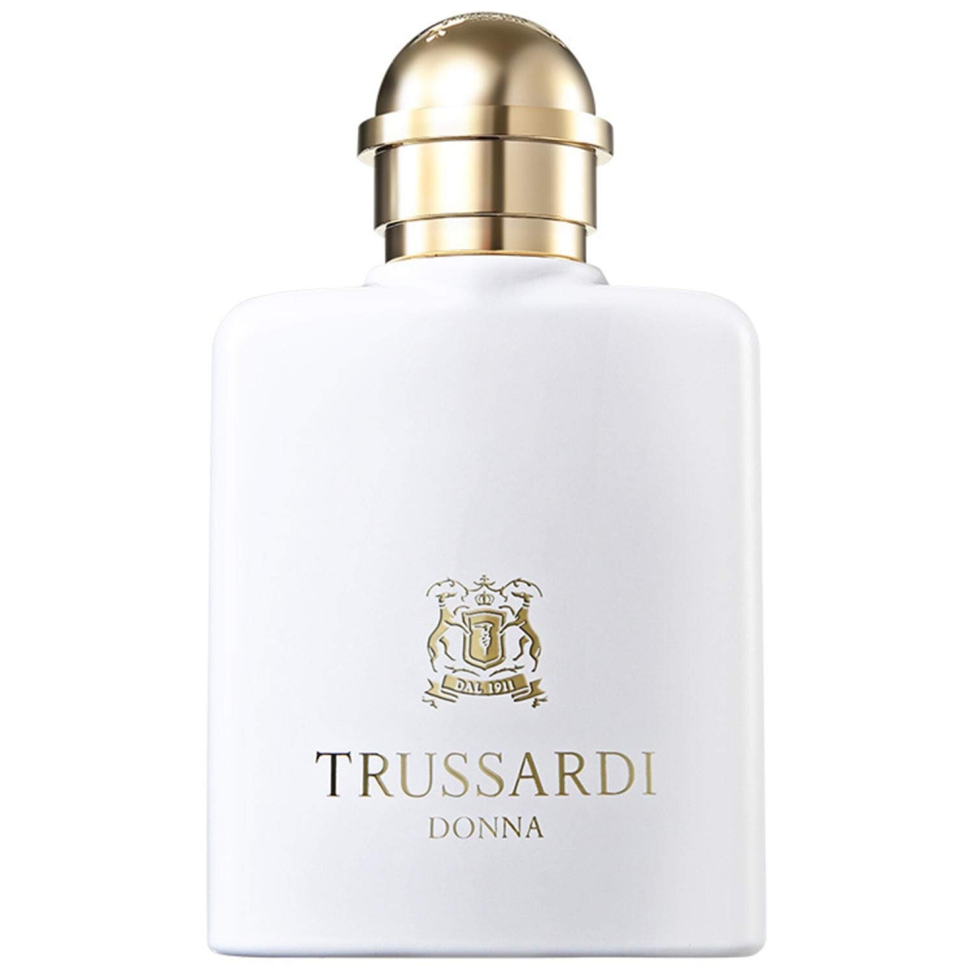 Trussardi Donna edp toptaurus.rs bottle Trussardi Donna EDP ženski parfem – bela bočica sa zlatnim detaljima