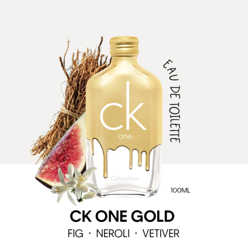 Calvin Klein ONE Gold EDT mirisne note bergamota, nerolija, smokve i vetivera