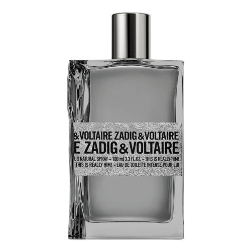 Zadig & Voltaire This Is Really Him EDT bočica – moderna, tamna i minimalistička muška bočica koja odražava urbani, energični i sveži karakter parfema.