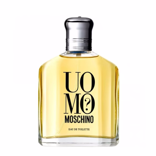 Moschino Uomo EDT bočica parfema minimalističkog dizajna