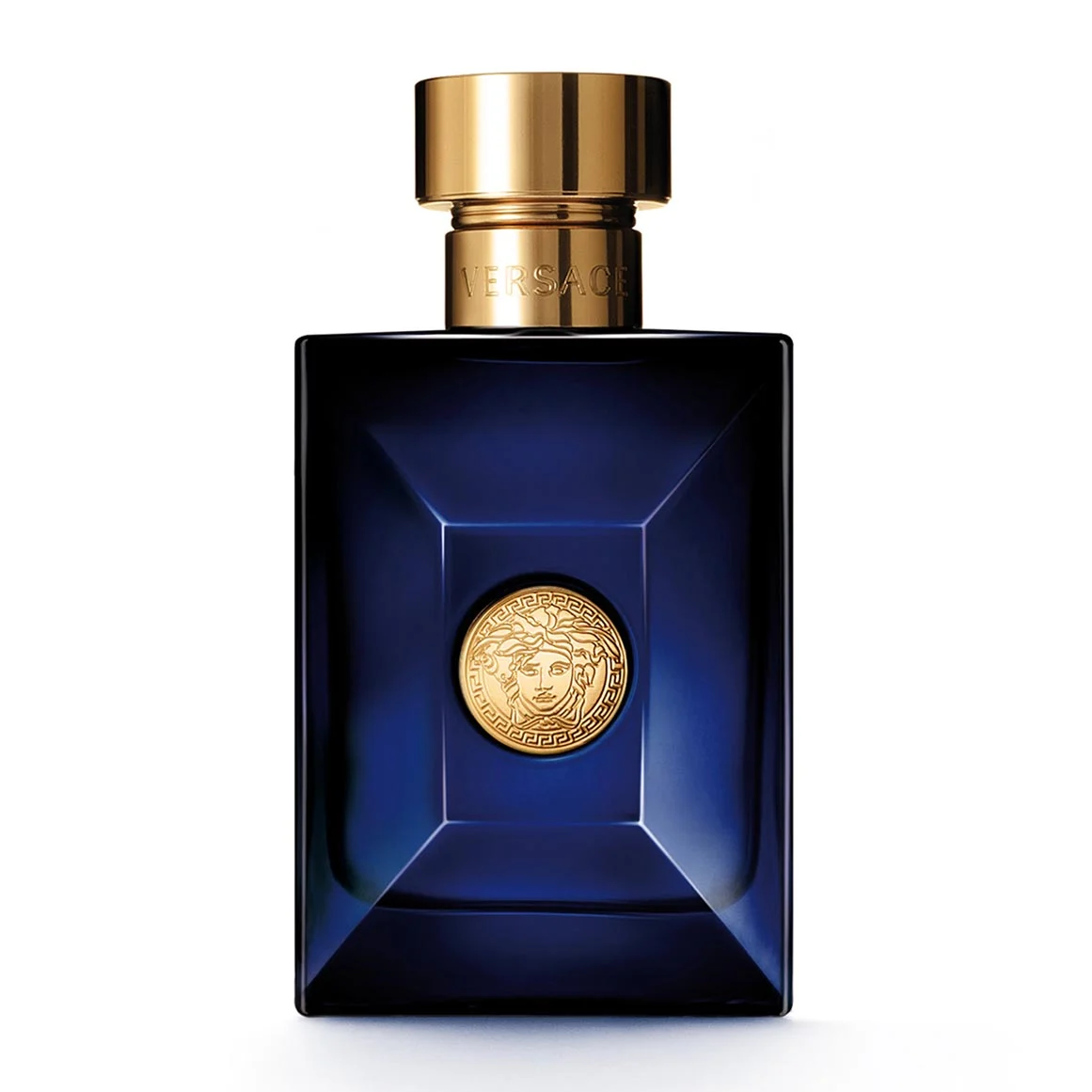 Versace Dylan Blue Pour Homme EDT muški parfem – tamnoplava bočica sa zlatnim detaljima