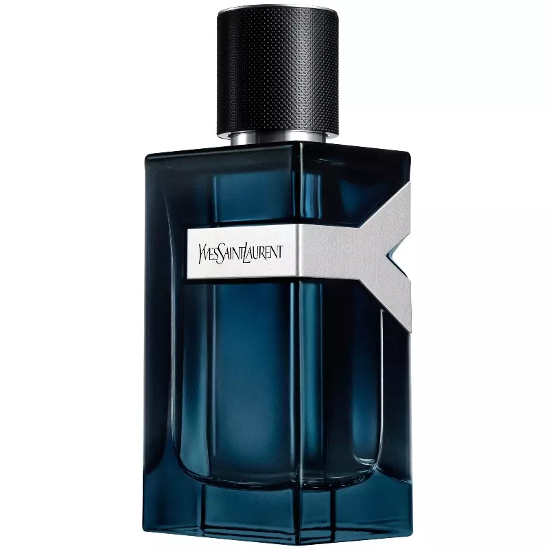 YSL Y Intense EDP bočica – tamno plava i elegantna muška bočica koja odražava intenzitet, dubinu i moderan karakter parfema.
