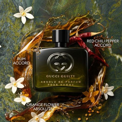 Glavne note Gucci Guilty Absolute de Parfum – koža, pačuli i vetiver
