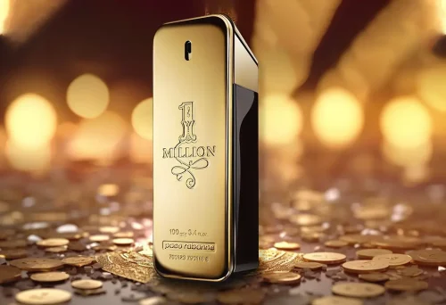 Muški parfem 1 Million EDT Paco Rabanne slika sa zlatnim novcem